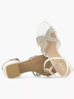 Graceland Witte Sandalette-Dames Sandalen