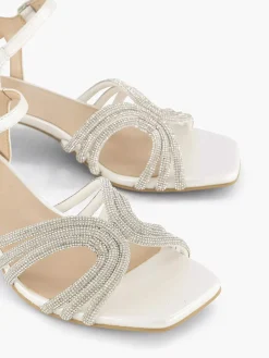 Graceland Witte Sandalette-Dames Sandalen