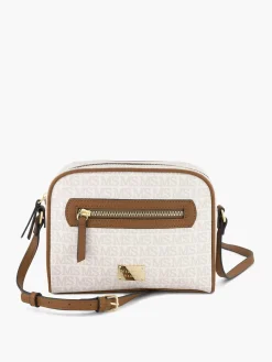 Michael Shannon Witte Schoudertas Print-Dames Online Exclusive Accessoires