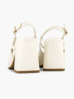 Graceland Witte Slingback-Dames Pumps