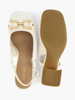 Graceland Witte Slingback-Dames Pumps