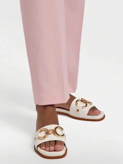Graceland Witte Slipper Sierketting-Dames Slippers