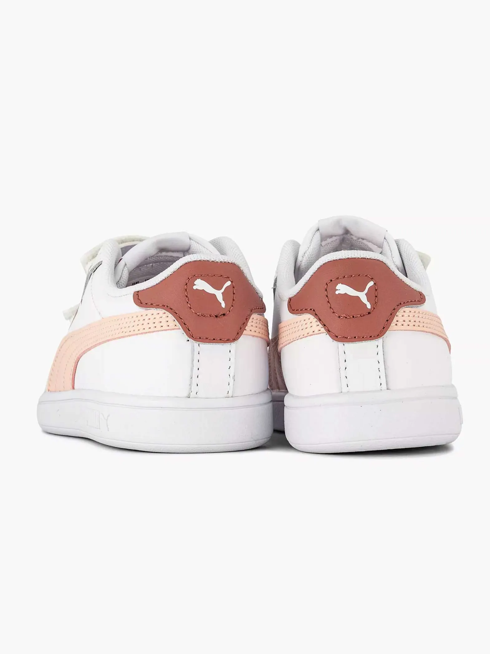 Puma Witte Smash 3.0 L V Ps-Kinderen Jongensschoenen