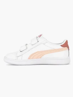 Puma Witte Smash 3.0 L V Ps-Kinderen Jongensschoenen