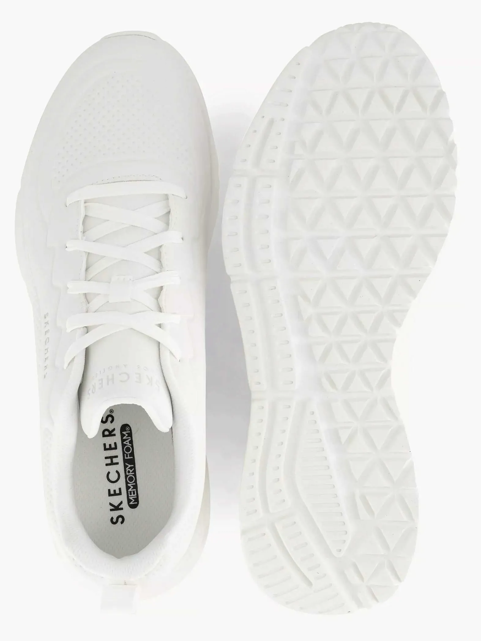 Skechers Witte Sneaker-Heren Sneakers