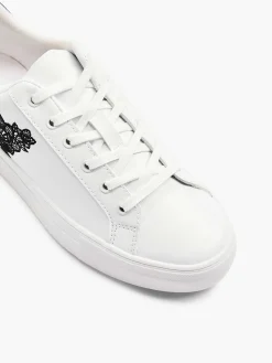 Graceland Witte Sneaker Bloemen-Dames Sneakers