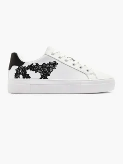 Graceland Witte Sneaker Bloemen-Dames Sneakers