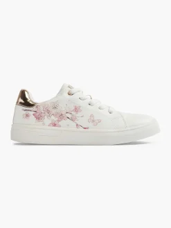 Graceland Witte Sneaker Bloemenprint-Kinderen Jongensschoenen