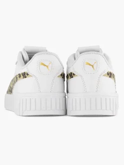 Puma Witte Sneaker Carina 2.0 Animal Update Jr-Kinderen Jongensschoenen