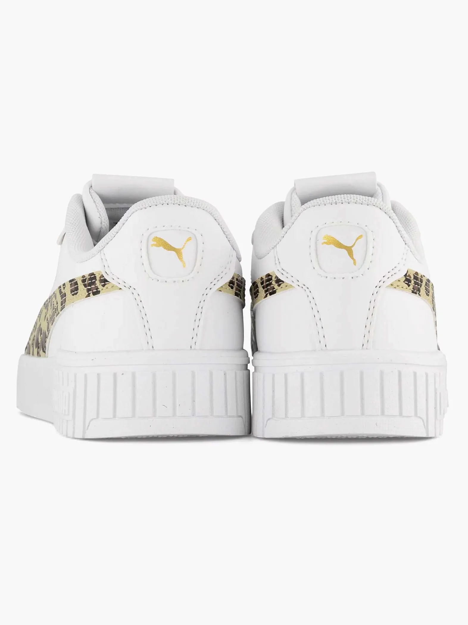 Puma Witte Sneaker Carina 2.0 Animal Update Jr-Kinderen Jongensschoenen