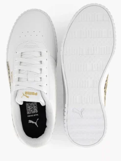 Puma Witte Sneaker Carina 2.0 Animal Update Jr-Kinderen Jongensschoenen