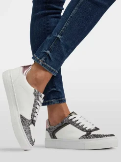 Graceland Witte Sneaker Glitter-Dames Sneakers
