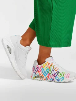 Skechers Witte Sneaker Memory Foam-Dames Sneakers
