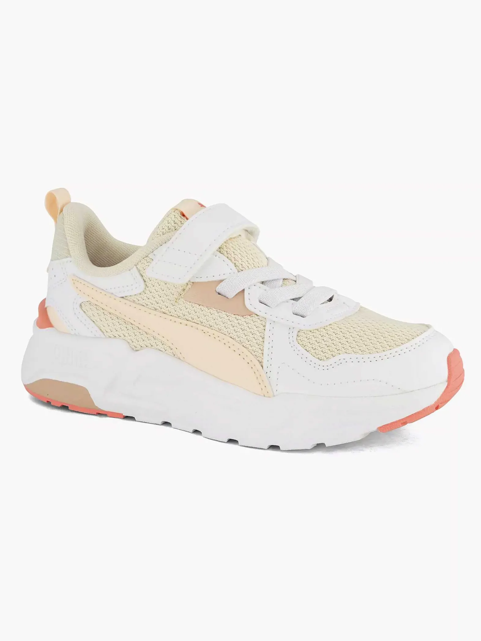 Puma Witte Sneaker Trinity Lite Ac-Kinderen Jongensschoenen