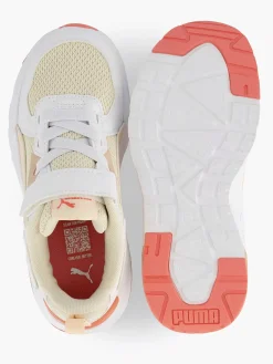 Puma Witte Sneaker Trinity Lite Ac-Kinderen Jongensschoenen