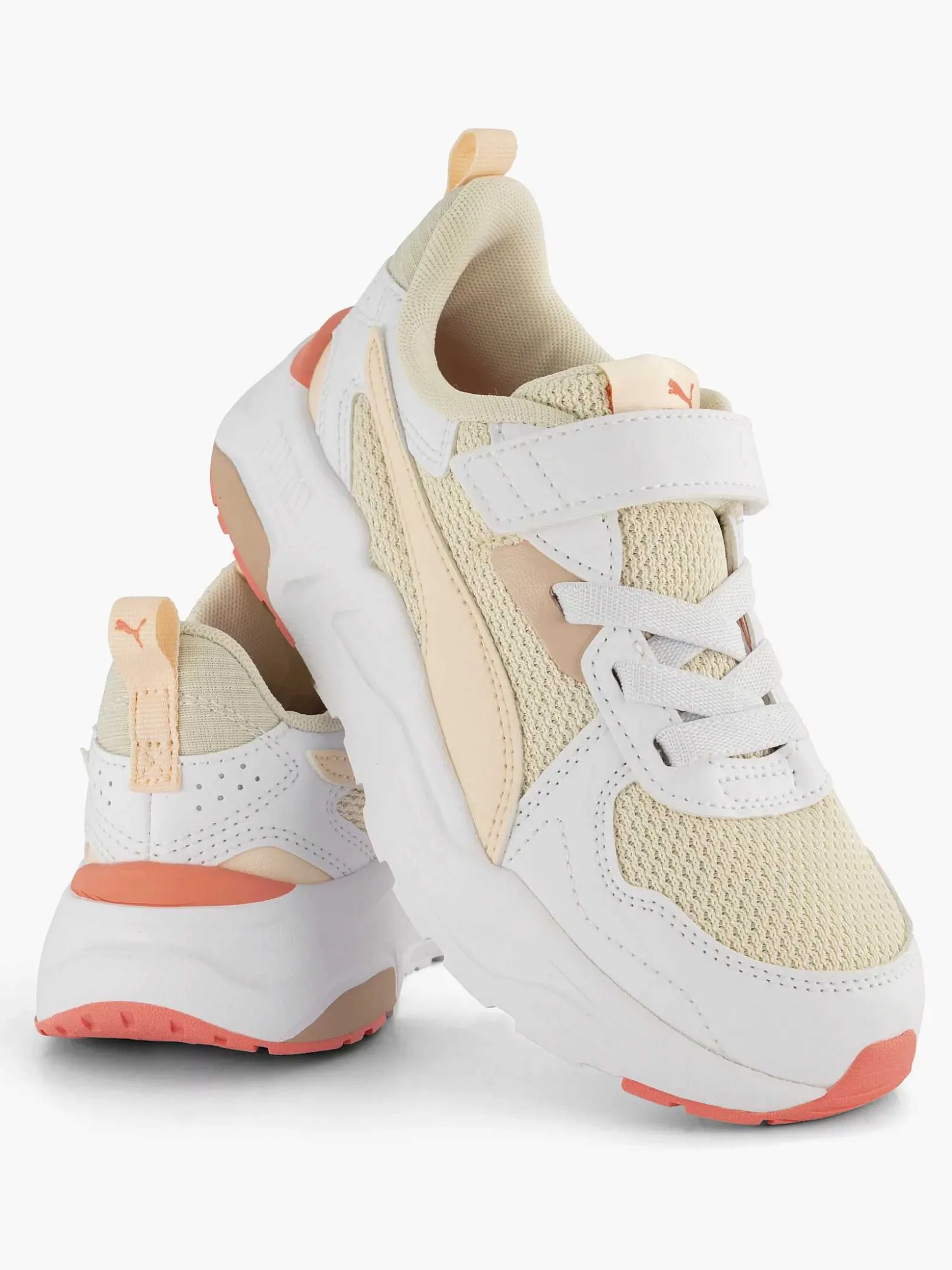 Puma Witte Sneaker Trinity Lite Ac-Kinderen Jongensschoenen
