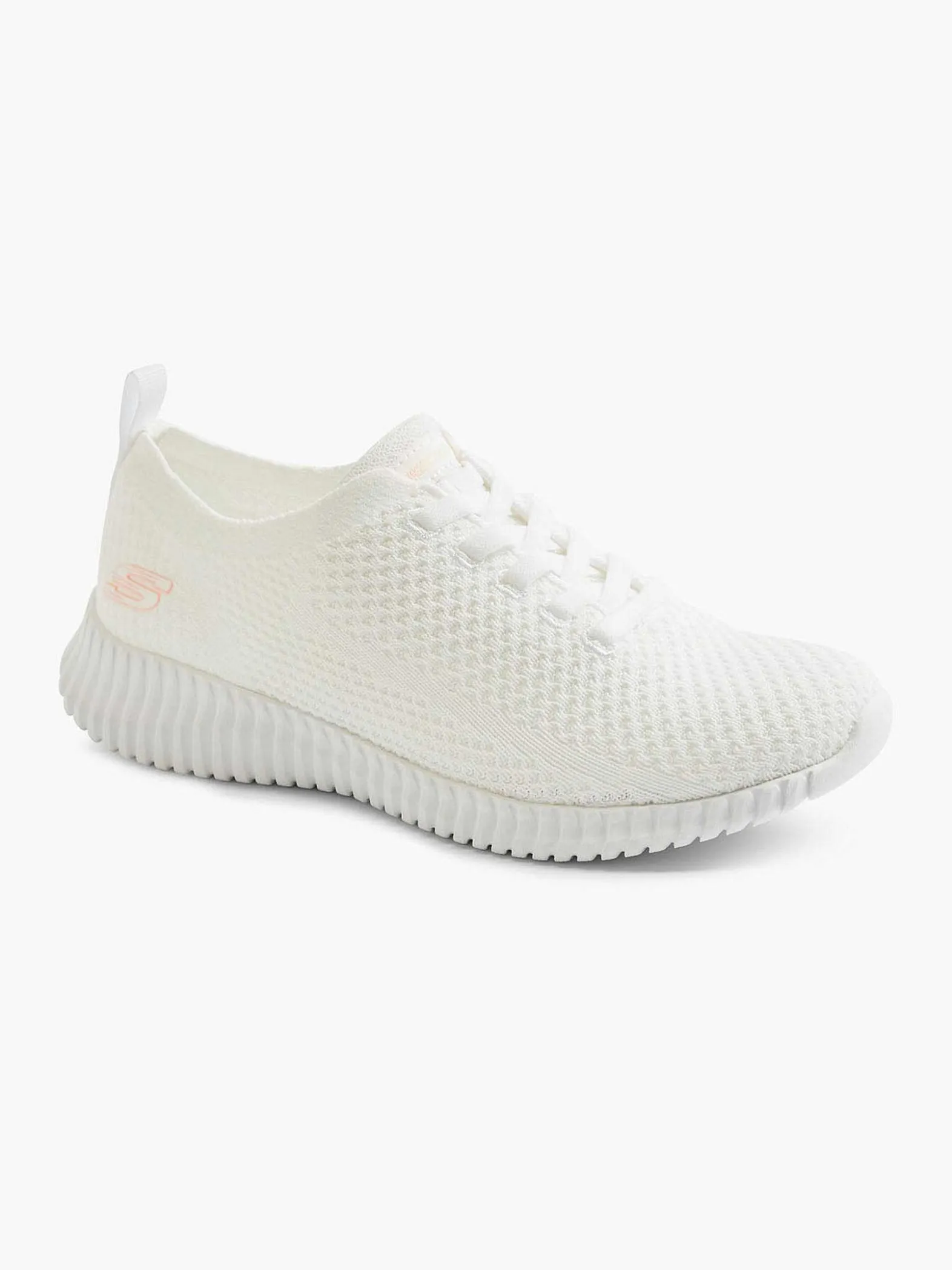 Skechers Witte Social Muse - Scene Lover-Dames Sneakers