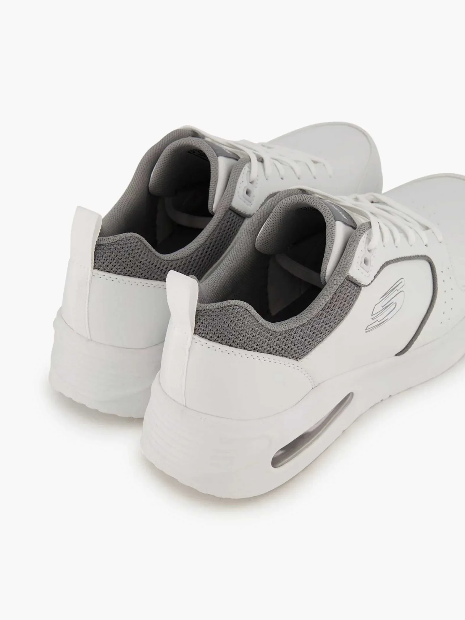 Skechers Witte Solitair-Heren Sneakers