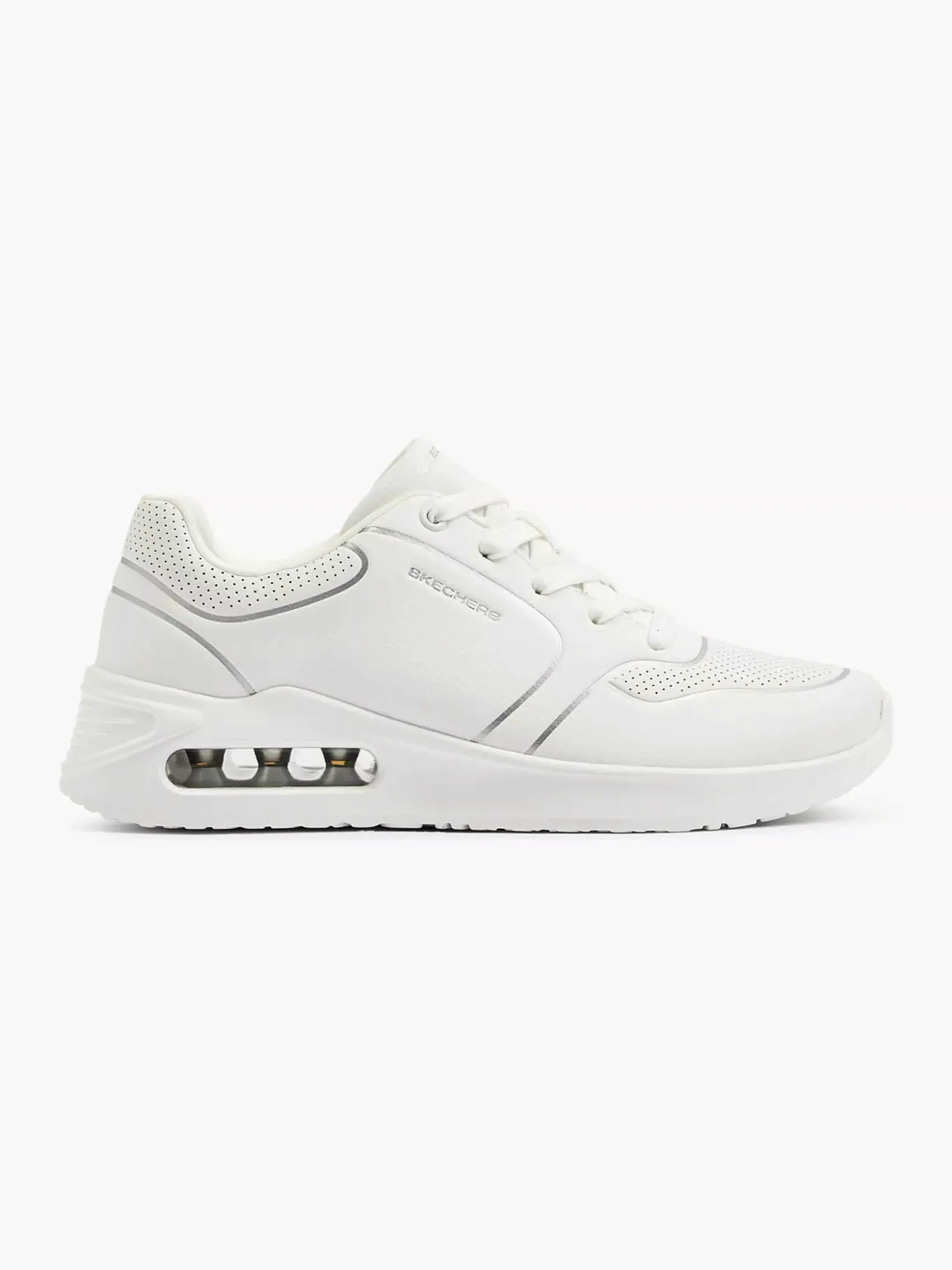 Skechers Witte Solitair- Pristina-Dames Sneakers