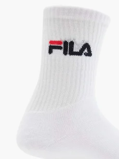 FILA Witte Sportsok 3 Pak-Heren Sokken
