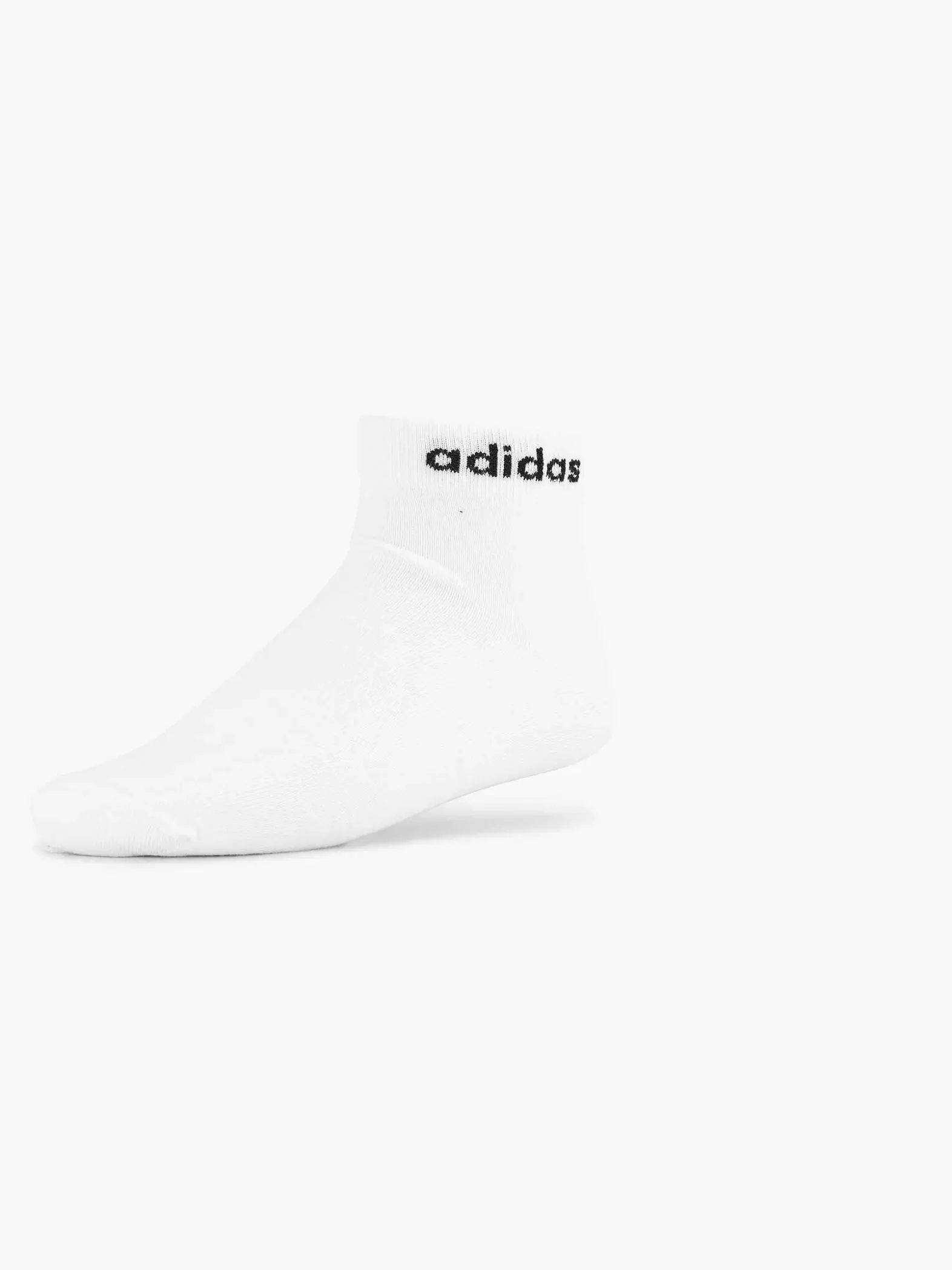 adidas Witte T Lin Ankle 3P-Heren Sokken