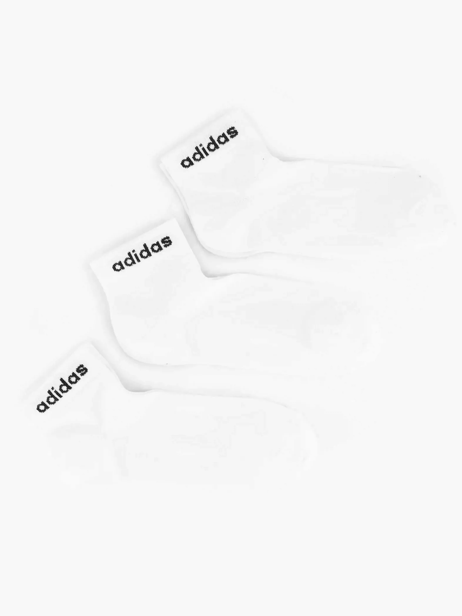 adidas Witte T Lin Ankle 3P-Heren Sokken