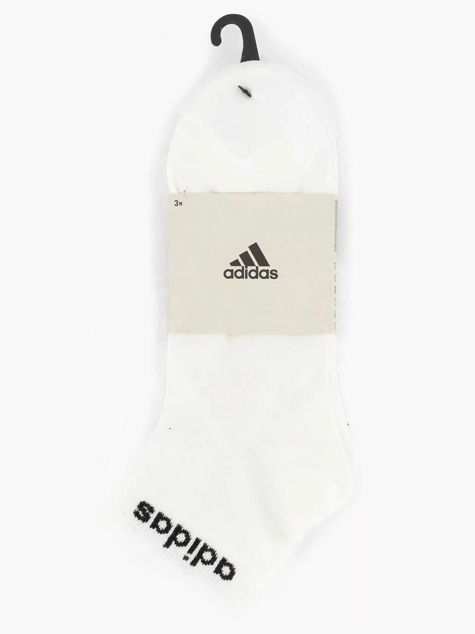 adidas Witte T Lin Ankle 3P-Heren Sokken