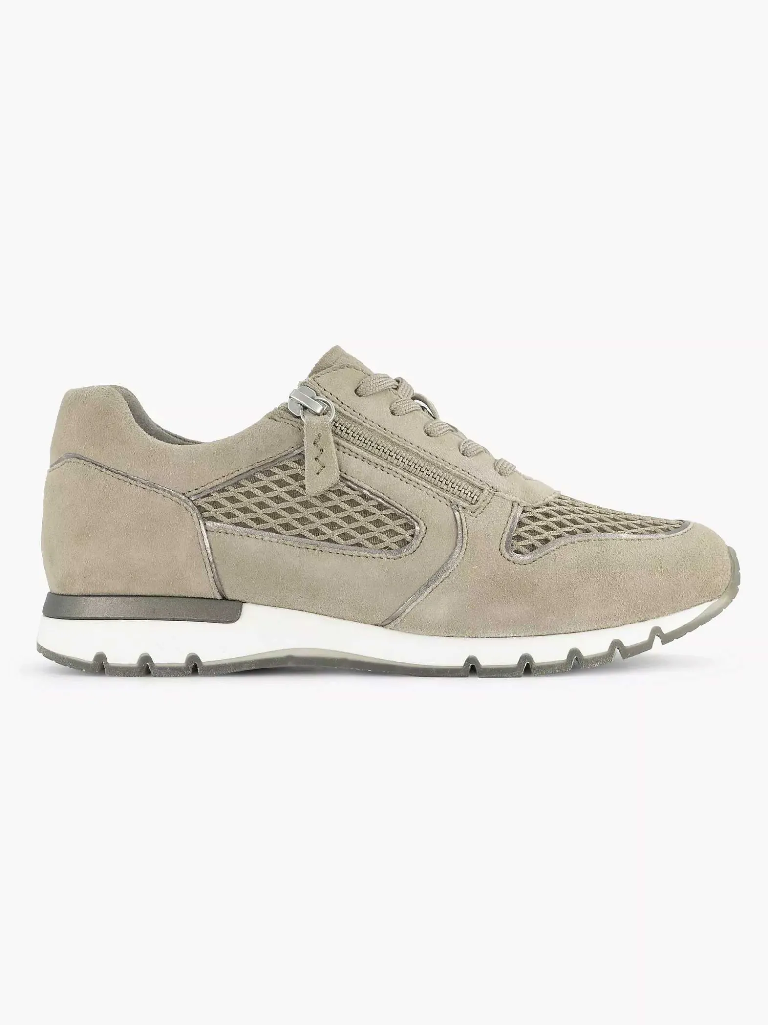 Medicus Zandkleurige Leren Comfort Sneaker-Dames Comfort Schoenen