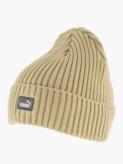 Puma Zandkleurige Classic Cuff Beanie-Dames Online Exclusive Accessoires