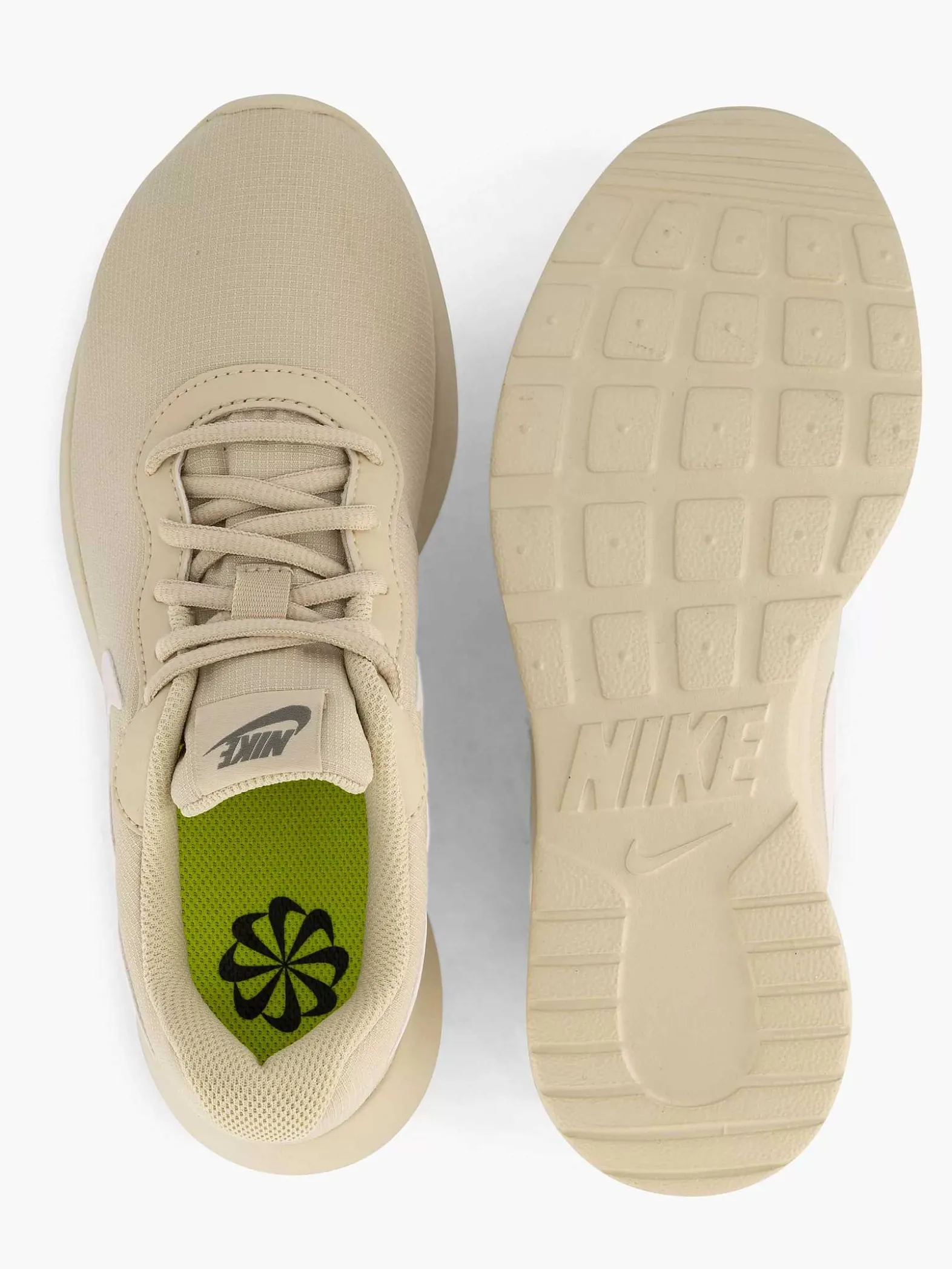 Nike Zandkleurige Tanjun Refine-Dames Sneakers
