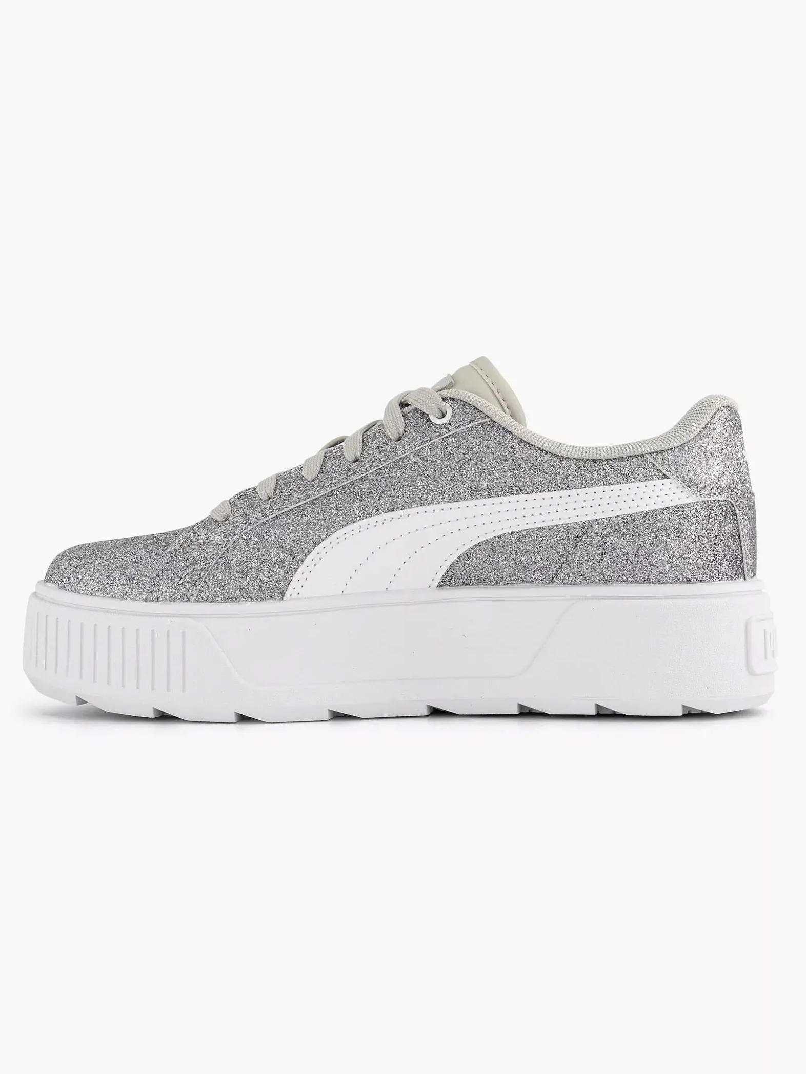 Puma Zilveren Karmen Glitz Jr-Dames Sneakers