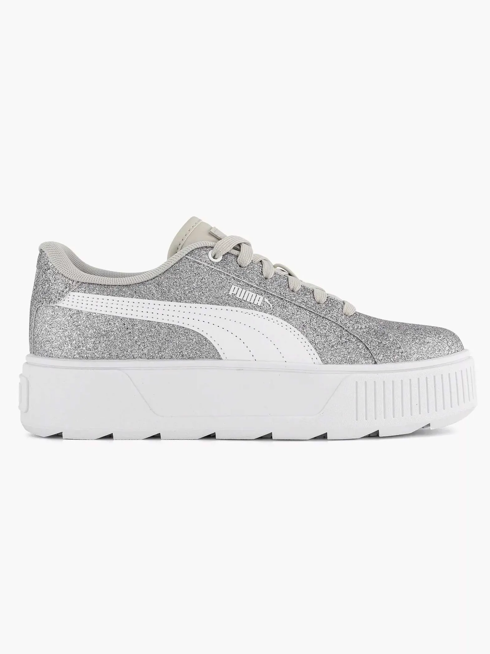 Puma Zilveren Karmen Glitz Jr-Dames Sneakers
