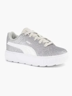 Puma Zilveren Karmen Glitz Ps Glitter-Kinderen Jongensschoenen