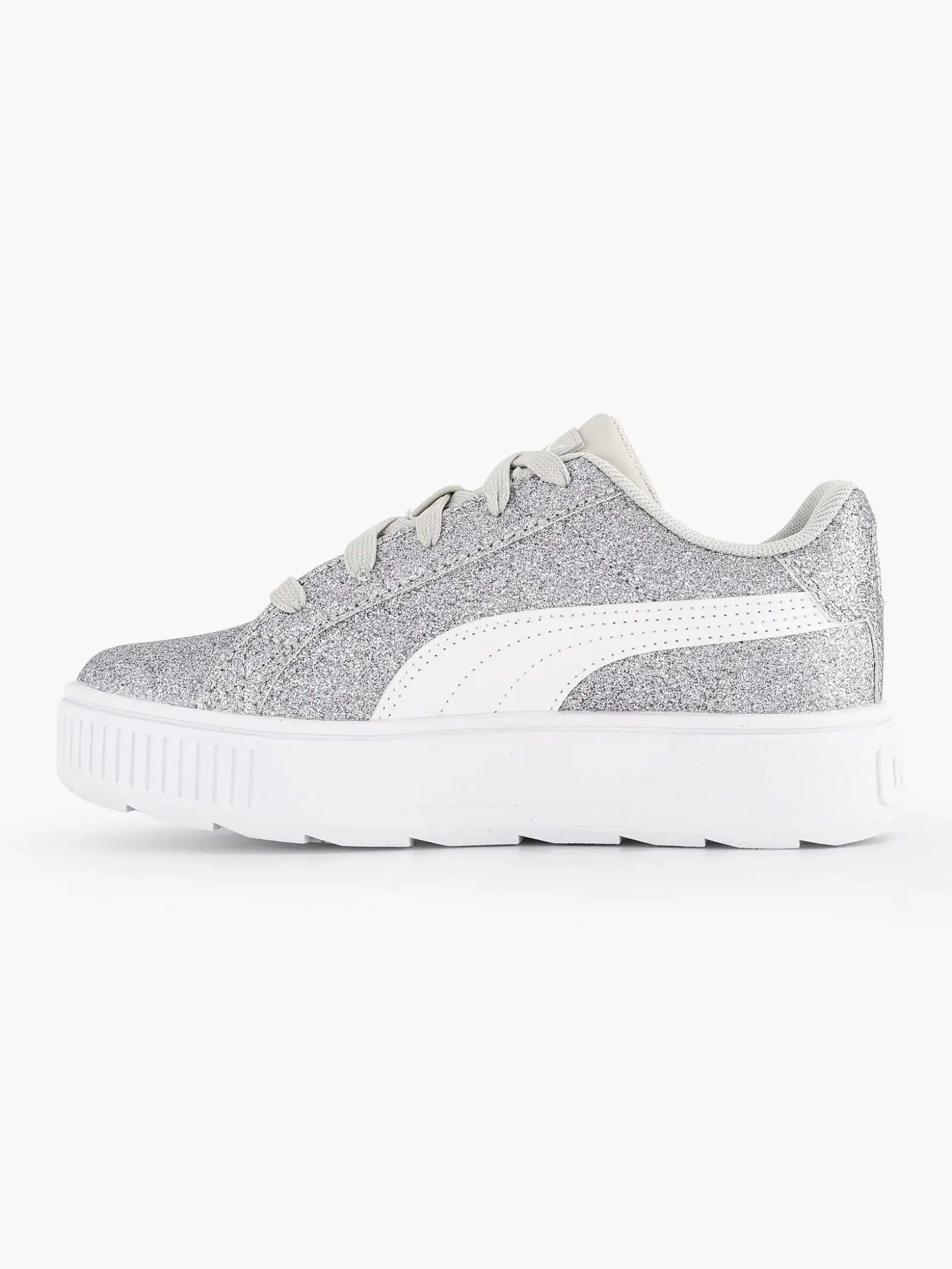 Puma Zilveren Karmen Glitz Ps Glitter-Kinderen Jongensschoenen