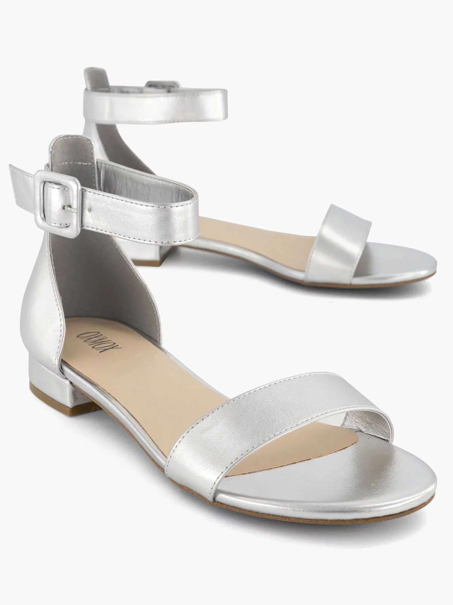 Graceland Zilveren Sandaal-Dames Sandalen