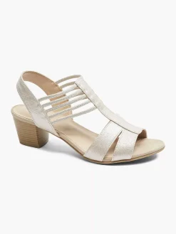 Graceland Zilveren Sandalette-Dames Sandalen