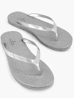 Blue Fin Zilveren Teenslipper-Dames Slippers
