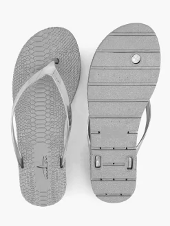 Blue Fin Zilveren Teenslipper-Dames Slippers