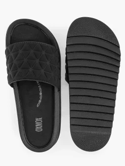 Oxmox Zwarte Badslipper-Dames Slippers