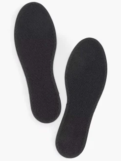vanHaren Zwarte Badstof Zool 35-36-Kinderen Babyschoenen