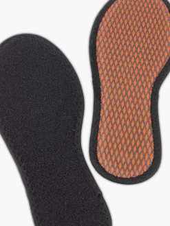 vanHaren Zwarte Badstof Zool 35-36-Kinderen Babyschoenen