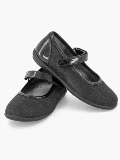 Graceland Zwarte Ballerina Glitter-Kinderen Jongensschoenen