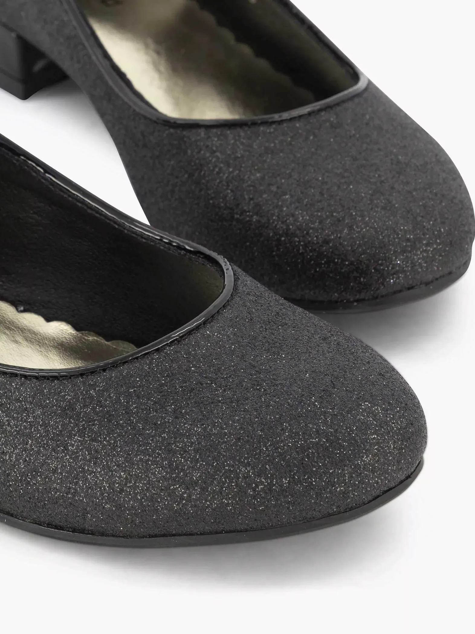 Graceland Zwarte Ballerina Glitters-Kinderen Jongensschoenen