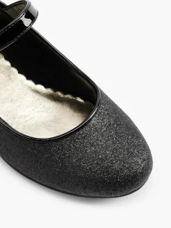 Graceland Zwarte Ballerina Glitters-Kinderen Jongensschoenen