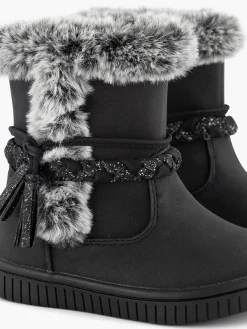 Graceland Zwarte Boot Kwastjes-Kinderen Jongensschoenen