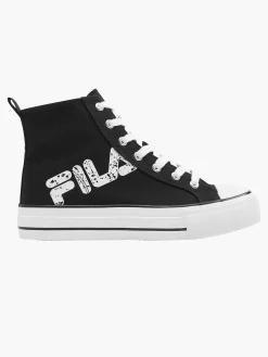 FILA Zwarte Canvas Hoge Sneaker-Dames Sneakers
