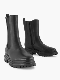 Oxmox Zwarte Chelsea Boot-Dames Enkellaarzen & Boots