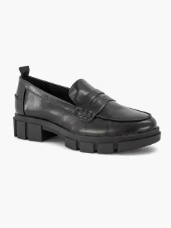 Graceland Zwarte Chunky Loafer-Dames Instappers