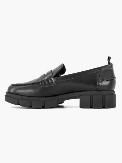 Graceland Zwarte Chunky Loafer-Dames Instappers