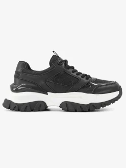 Oxmox Zwarte Chunky Sneaker-Dames Sneakers